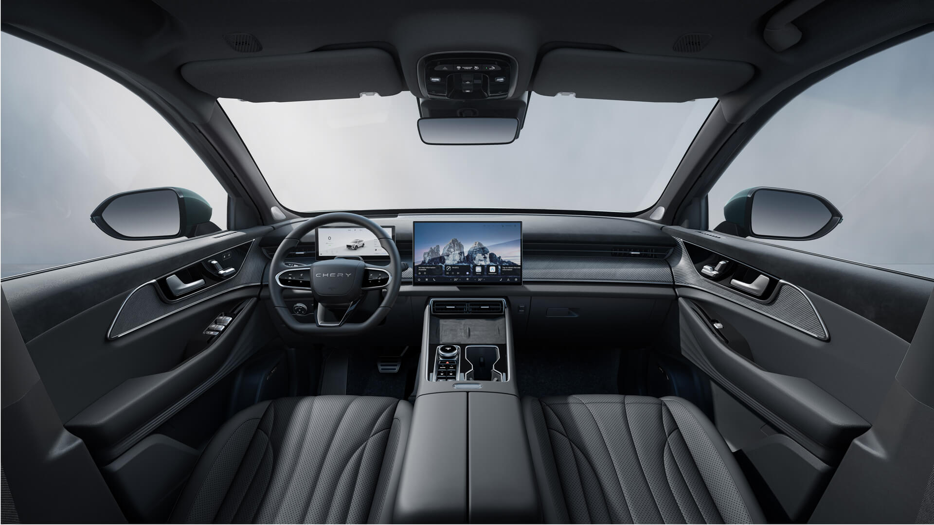 CHERY Tiggo 9 PHEV - Černý interiér - fotografie 1