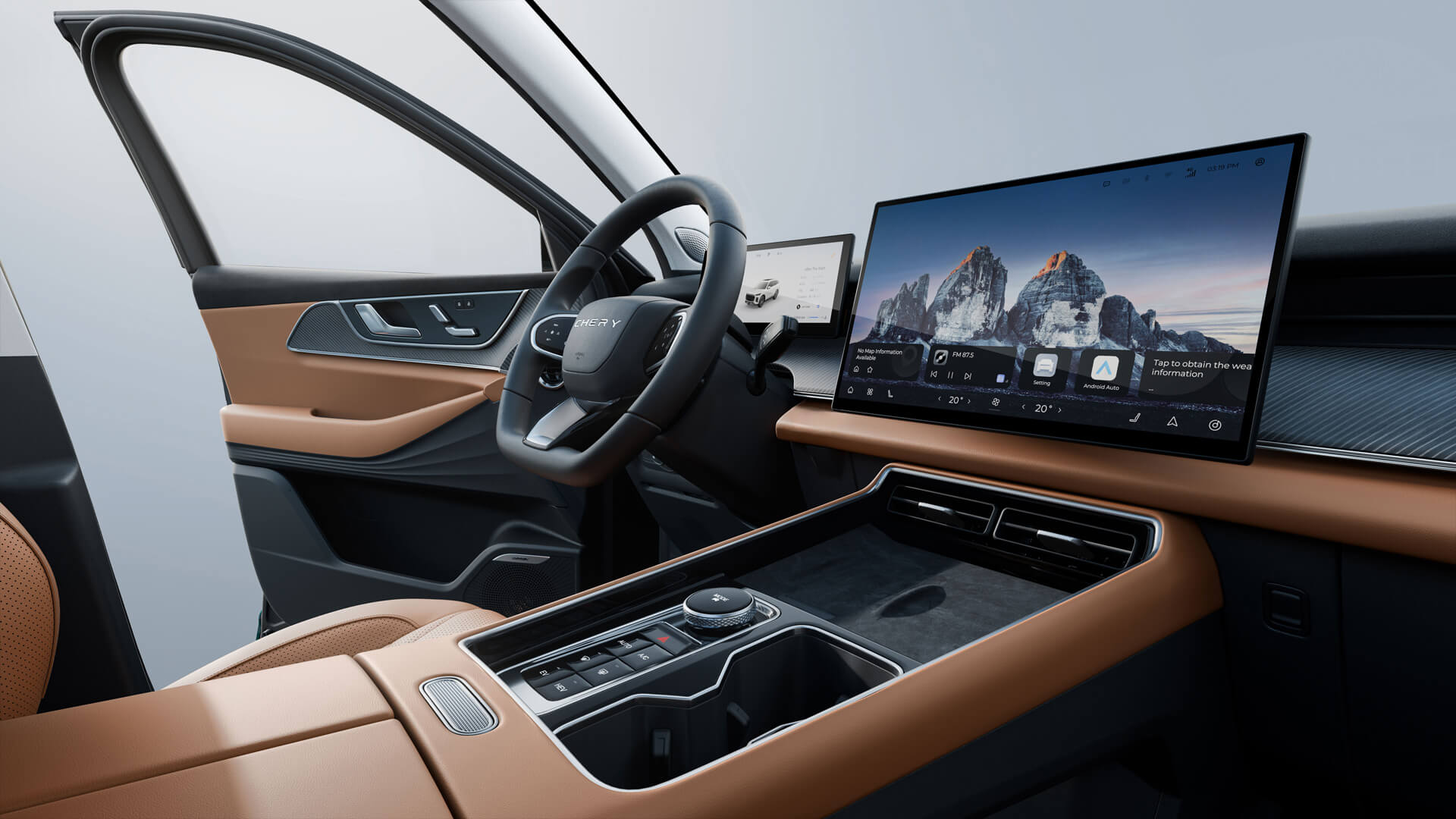 CHERY Tiggo 9 PHEV - Hnědý interiér - fotografie 2